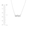 Gothic Aries Nameplate Necklace
