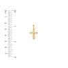 CZ Beaded Filigree Cross Pendant
