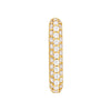 3 Row Pave Diamond Paper Clip Earrings (1-3/8tcw)