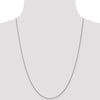 10K White Gold 1mm D/C Spiga Chain