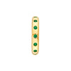 0.37ct Round Emerald Straight Band Ring