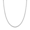Sterling Silver 3.40mm Concave Box Chain with Lobster Lock
