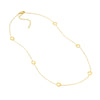 Open Circle Stations Adjustable Necklace