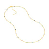 Multi-Colored Enamel Bead Saturn Chain