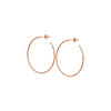 41.50mm x 31.50mm Thin Oval Post Hoop Earrings