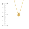 Love Knot Pendant Cable Necklace