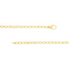 Diamond Pear Lock Oval Link Chain