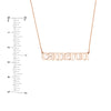 5mm Typewriter Font Nameplate Necklace