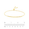 Diamond-Cut Beaded Bolo Bracelet