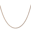 14K Rose Gold 1.2mm Spiga Chain