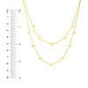 Double Strand Star Station Adj. Necklace