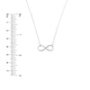 Plated Sterling Silver Infinity Necklace