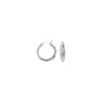 Sterling Silver Diamond-Cut Knife Edge Hoop Earrings
