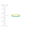 Emerald Stones Zig Zag Ring