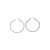 Sterling Silver Mirror Ball Hoop Earrings