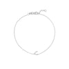 Sideways Mini CZ Wishbone Adj. Bracelet