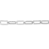 2.5mm Paper Clip Chain with Pear Shape Lock