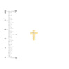4pt Diamond Cross Stud Earrings