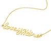 Love You More Plaque Necklace