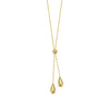 Double Teardrop Lariat Necklace