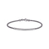 Sterling Silver CZ Bar Bracelet