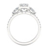 14K 3.25Ct Certified Lab Grown Diamond Bridal Ring