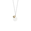 Sterling Silver Grandma Disc Necklace with Heart