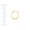 Small Knife Edge Hoop Earrings