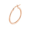 2mm x 25mm Polished Hoop Earrings
