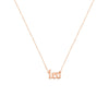 Gothic Leo Nameplate Necklace