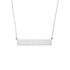 Engravable Bar &amp; Adjustable Necklace