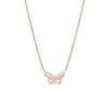 Plated Sterling Silver Mini Butterfly Necklace