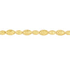Diamond-Cut Hollow Bead Link Bracelet