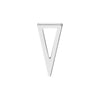 Open Pyramid Stud Earrings on Post Back