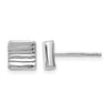 14K White Gold Post Earrings