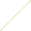 3pt Diamond Bezels and Bars Anklet