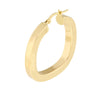 Square Polished Hoop Earrings