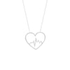 Heart Beat In Heart Adjustable Necklace