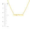 3pt Diamond Lowercase Momma Necklace