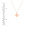 Leo Organic Disc Pendant Necklace