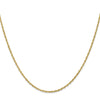 18K 16 inch 1.3mm Baby Rope with Lobster Clasp Chain