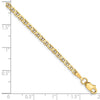 10K 2.4mm Flat Anchor Chain Anklet