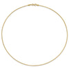 14K 1.2mm Omega Necklace Detachable clasp Omega Necklace
