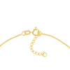Open CZ Heart Dangle Adjustable Anklet