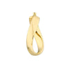 Oval Waved Polished Hoops