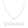 Diamond Star Bezels and Beads Necklace