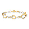14K Polished Fancy Link Bracelet