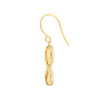 Plated Sterling Silver Infinity Dangle Earrings